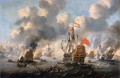 Die Holländer verbrennen die englische Flotte vor Chatham 1667 Peter van de Velde Seeschlachten nach unten